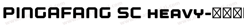 PINGAFANG SC heavy字体转换